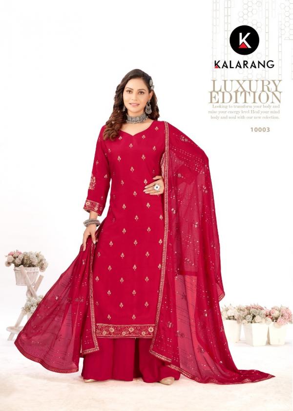 Kalarang Palvi Muslin Dola Designer Exclusive Slawar Suit